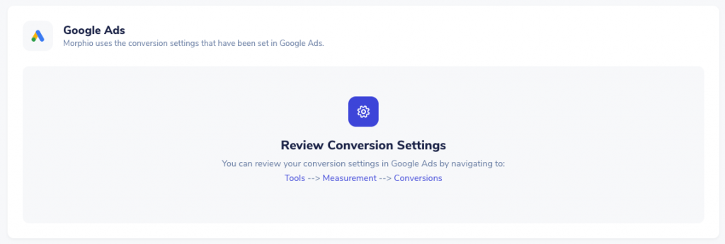 conversion settings for google ads